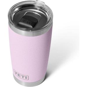 YETI Rambler 20 oz Stainless Steel Vacuum Insulated Tumbler w/MagSlider Lid(Cherry Blossom – Textured)