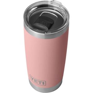 YETI Rambler 20 oz Stainless Steel Vacuum Insulated Tumbler w/MagSlider Lid(Sandstone Pink)