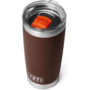 YETI Rambler 20 oz Stainless Steel Vacuum Insulated Tumbler w/MagSlider Lid(Wetlands Brown)