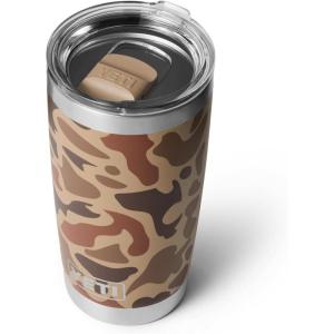 YETI Rambler 20 oz Stainless Steel Vacuum Insulated Tumbler w/MagSlider Lid(Wetlands Camo)