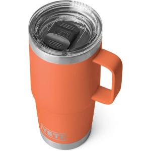 YETI Rambler 20 oz Travel Mug, Stainless Steel, Vacuum Insulated with Stronghold Lid(High Desert Clay)