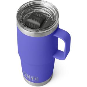 YETI Rambler 20 oz Travel Mug, Stainless Steel, Vacuum Insulated with Stronghold Lid(Ultramarine Violet)