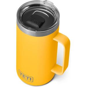 YETI Rambler 24 oz Mug, Vacuum Insulated, Stainless Steel with MagSlider Lid(Alpine Yellow)