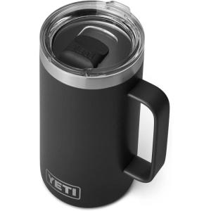 YETI Rambler 24 oz Mug, Vacuum Insulated, Stainless Steel with MagSlider Lid(Black)