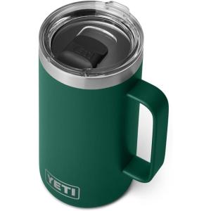YETI Rambler 24 oz Mug, Vacuum Insulated, Stainless Steel with MagSlider Lid(Black Forest Green)