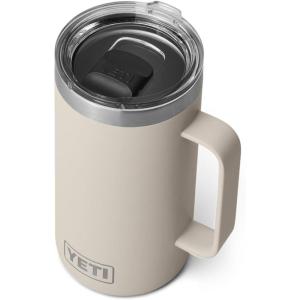 YETI Rambler 24 oz Mug, Vacuum Insulated, Stainless Steel with MagSlider Lid(Camp Green)