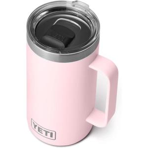 YETI Rambler 24 oz Mug, Vacuum Insulated, Stainless Steel with MagSlider Lid(Ice Pink)