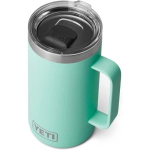 YETI Rambler 24 oz Mug, Vacuum Insulated, Stainless Steel with MagSlider Lid(Seafoam)