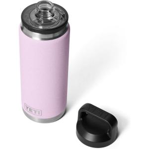 YETI Rambler 26 oz Bottle, Vacuum Insulated, Leakproof, Stainless Steel with Chug Cap(Cherry Blossom – Textured)