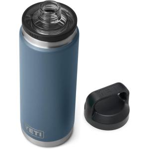 YETI Rambler 26 oz Bottle, Vacuum Insulated, Leakproof, Stainless Steel with Chug Cap(Nordic Blue)