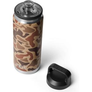 YETI Rambler 26 oz Bottle, Vacuum Insulated, Leakproof, Stainless Steel with Chug Cap(Wetlands Camo)