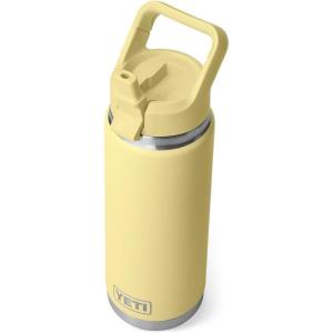 YETI Rambler 26 oz Bottle, Vacuum Insulated, Stainless Steel with Color Matching Straw Cap(Daybreak Yellow)