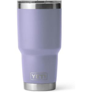 YETI Rambler 30 oz Stainless Steel Vacuum Insulated Tumbler w/MagSlider Lid, Navy(Cosmic Lilac)