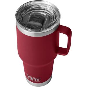 YETI Rambler 30 oz Travel Mug, Stainless Steel, Vacuum Insulated with Stronghold Lid(Harvest Red)