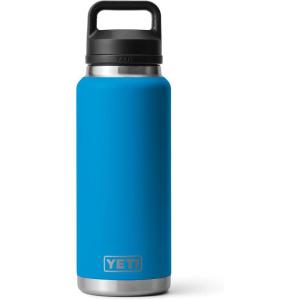 YETI Rambler 36 oz Bottle, Vacuum Insulated, Leakproof, Stainless Steel with Chug Cap(Big Wave Blue)