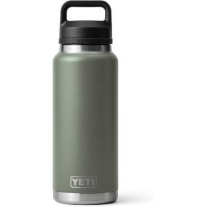 YETI Rambler 36 oz Bottle, Vacuum Insulated, Leakproof, Stainless Steel with Chug Cap(Camp Green)