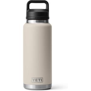 YETI Rambler 36 oz Bottle, Vacuum Insulated, Leakproof, Stainless Steel with Chug Cap(Cape Taupe)