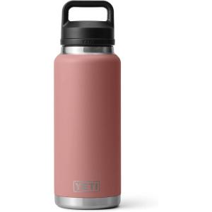 YETI Rambler 36 oz Bottle, Vacuum Insulated, Leakproof, Stainless Steel with Chug Cap(Sandstone Pink)