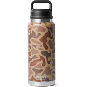 YETI Rambler 36 oz Bottle, Vacuum Insulated, Leakproof, Stainless Steel with Chug Cap(Wetlands Camo)