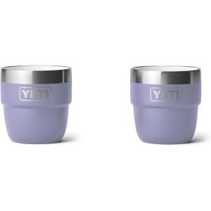 YETI Rambler 4 oz Stackable Cup, Stainless Steel, Vacuum Insulated Espresso/Coffee Cup, 2 Pack(Cosmic Lilac)
