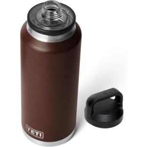 YETI Rambler 46 oz Bottle, Vacuum Insulated, Leakproof, Stainless Steel with Chug Cap(Wetlands Brown)