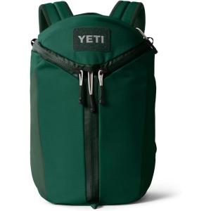 YETI Ranchero Backpack 22L, All-Day Utility Pack, Structured and Durable, Black(Black Forest Green)