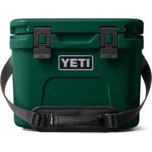 YETI Roadie 15 Hard Cooler with DoubleDuty Shoulder Strap(Black Forest Green)