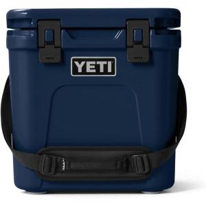 YETI Roadie 24 2.0 Hard Cooler with DoubleDuty Shoulder Strap and Drain Plug(Navy)