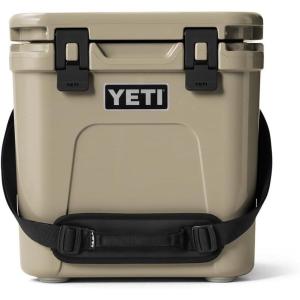 YETI Roadie 24 2.0 Hard Cooler with DoubleDuty Shoulder Strap and Drain Plug(Tan)