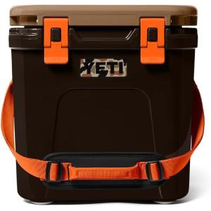 YETI Roadie 24 2.0 Hard Cooler with DoubleDuty Shoulder Strap and Drain Plug(Wetlands Camo)