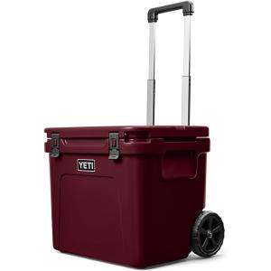 YETI Roadie 60 Wheeled Cooler with Retractable Periscope Handle(Wild Vine Red)
