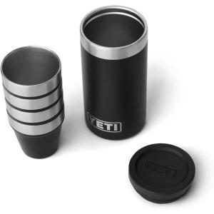 YETI Shot Glasses with Carrying Case, Set of 4(Black)