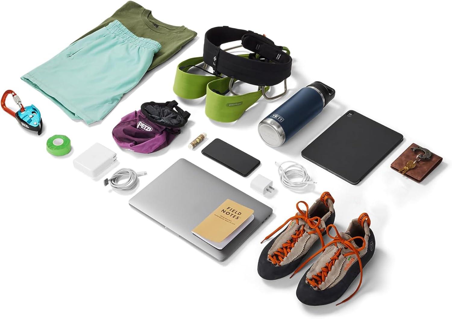 imageYETI Black Ranchero Backpack 22L AllDay Utility Pack Structured and Durable with Rambler 16 oz Food Jar Vacuum Insulated Stainless Steel With Airtight Lid Rescue Red