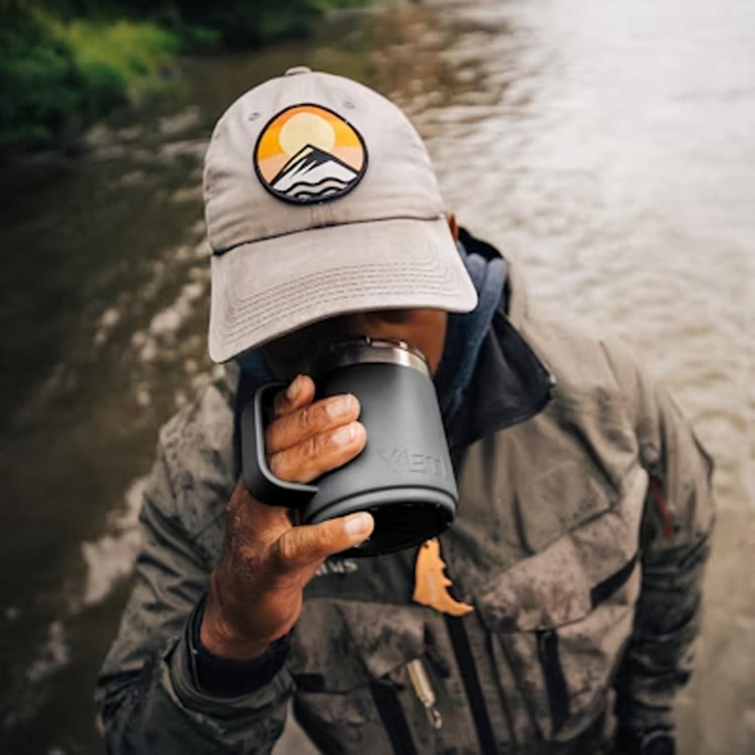 imageYETI Rambler 10 oz Stackable Mug Vacuum Insulated Stainless Steel with MagSlider Lid WhiteUltramarine Violet