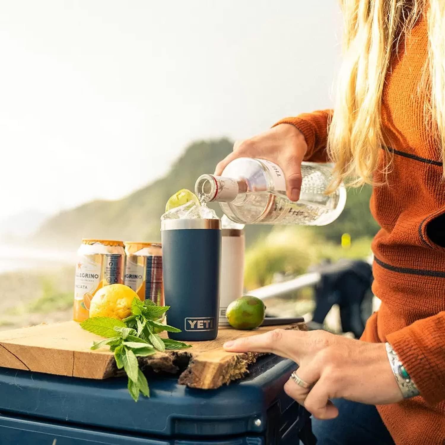 imageYETI Rambler 10 oz Tumbler Stainless Steel Vacuum Insulated with MagSlider Lid WhiteBlack