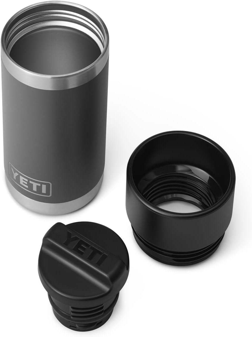 imageYETI Rambler 12 oz Bottle Stainless Steel Vacuum Insulated with Hot Shot CapCharcoal