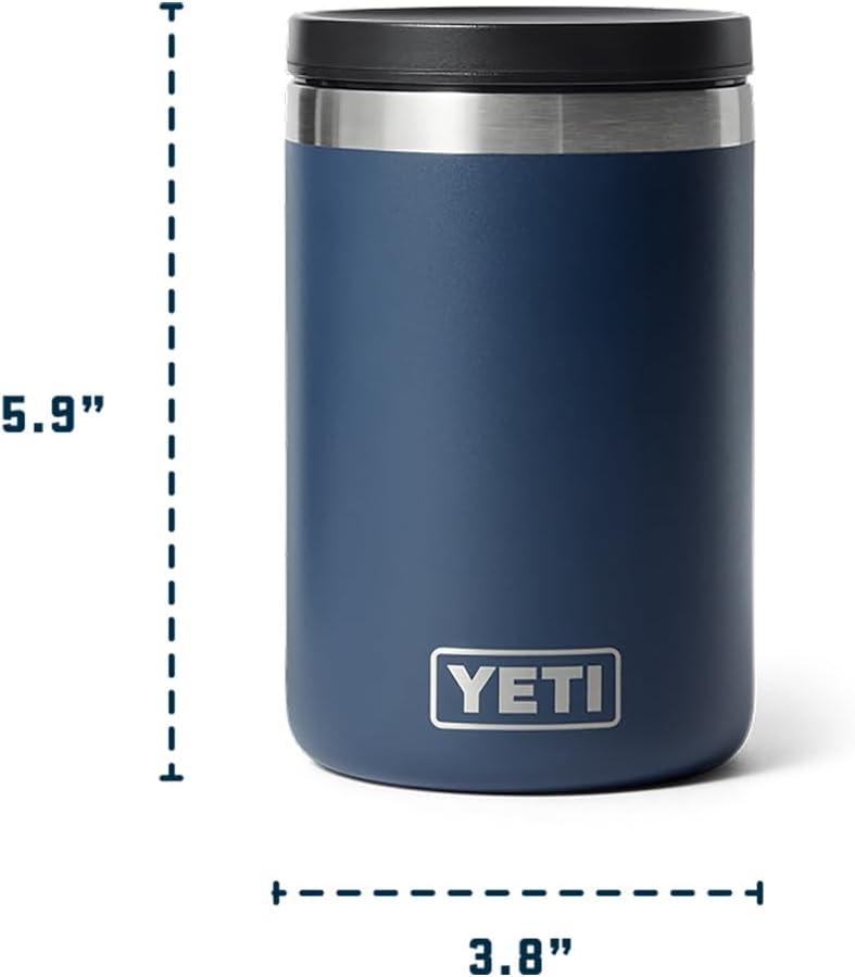 imageYETI Rambler 16 oz Food Jar Vacuum Insulated Stainless Steel With Airtight Lid BlackRescue Red