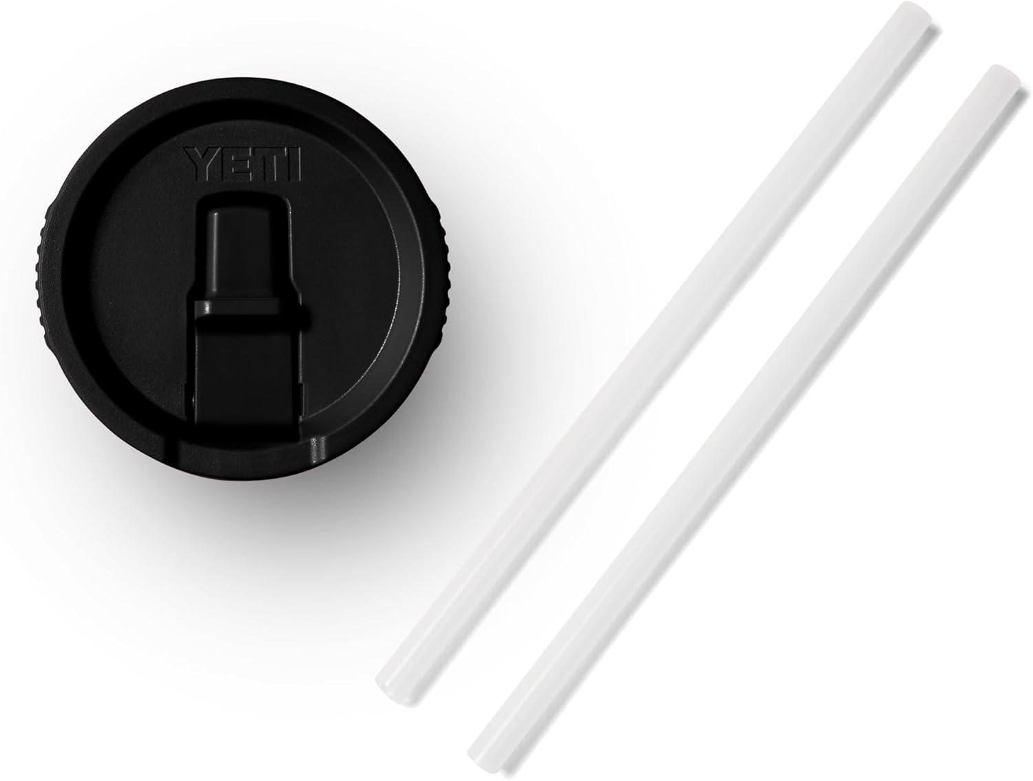 imageYETI Rambler 20 oz Travel Mug with Flip Straw Lid Stainless Steel Vacuum Insulated Leakproof Cup Holder FriendlyBlack