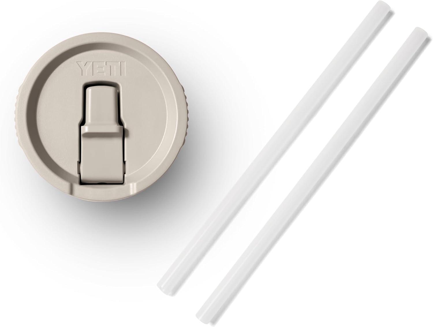 imageYETI Rambler 20 oz Travel Mug with Flip Straw Lid Stainless Steel Vacuum Insulated Leakproof Cup Holder FriendlyCape Taupe