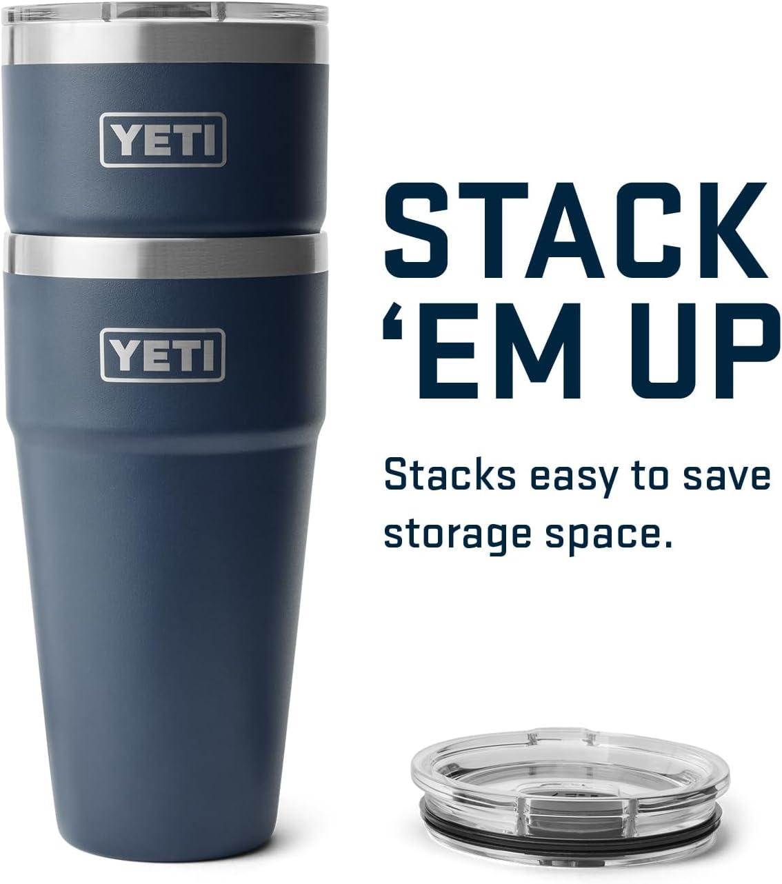 imageYETI Rambler 30 oz Stackable Tumbler Stainless Steel Vacuum Insulated with MagSlider LidNavy