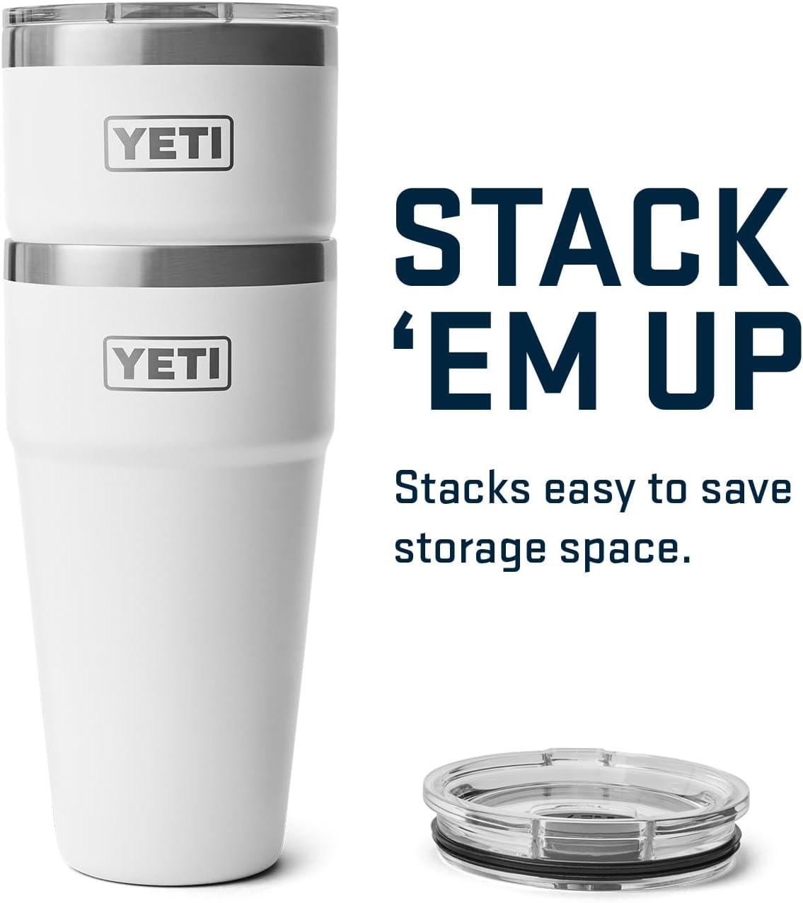 imageYETI Rambler 30 oz Stackable Tumbler Stainless Steel Vacuum Insulated with MagSlider LidWhite