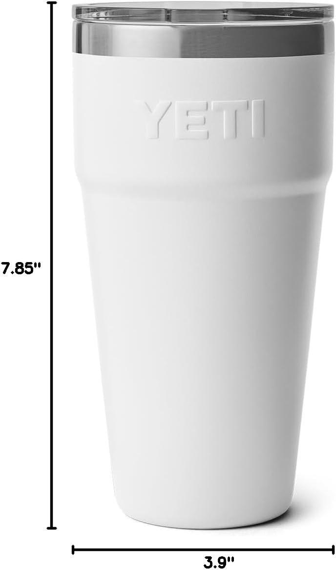 imageYETI Rambler 30 oz Stackable Tumbler Stainless Steel Vacuum Insulated with MagSlider LidWhite