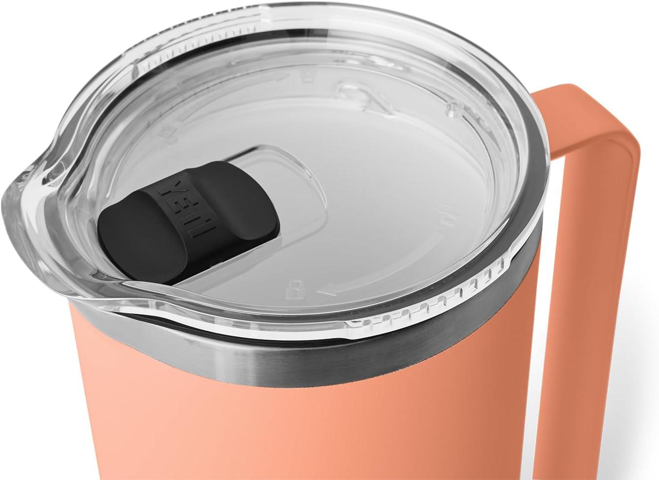 imageYETI Rambler 34 oz Pitcher Vacuum Insulated Stainless Steel with MagSlider Lid NavyLow Country Peach