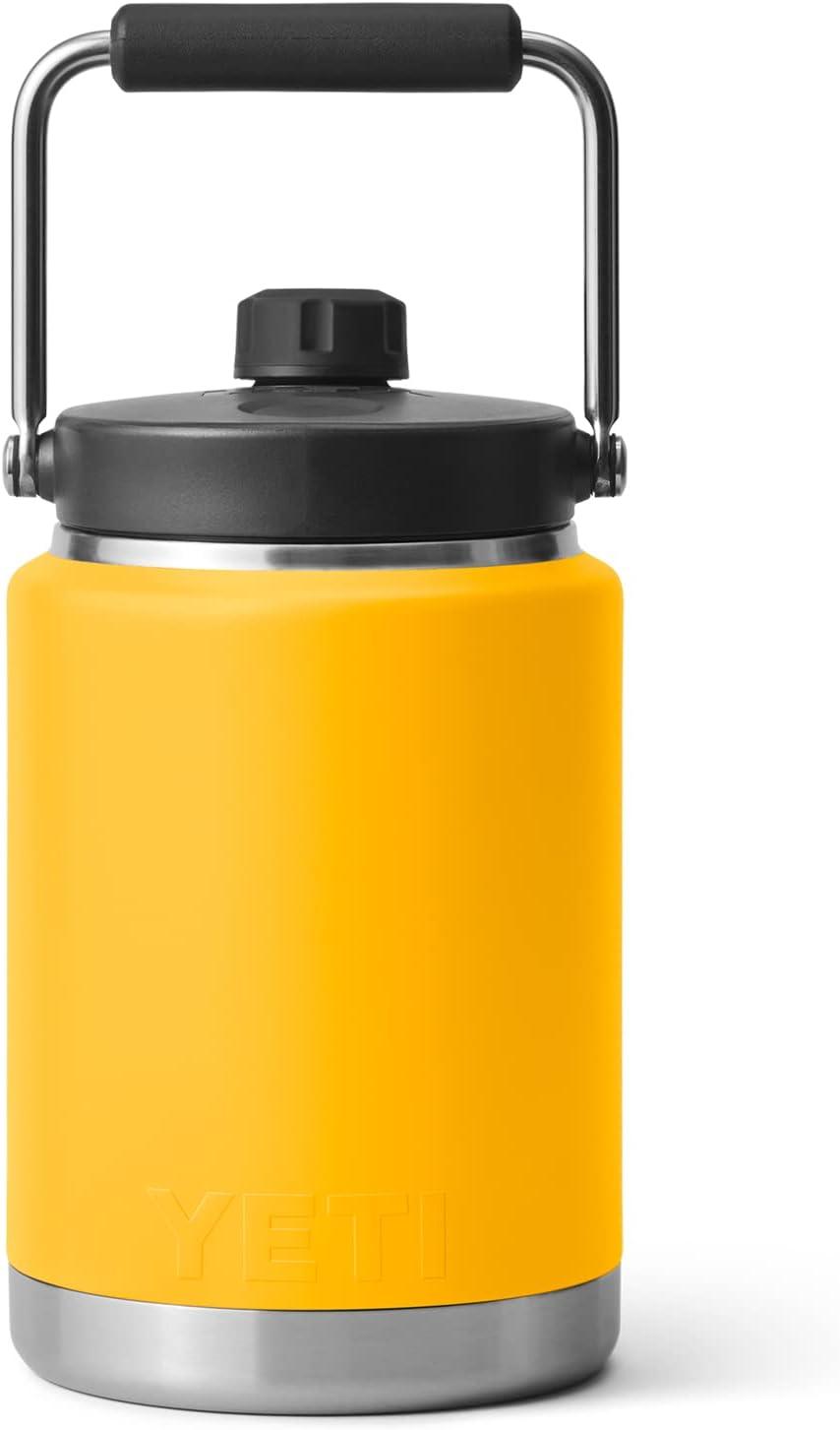 imageYETI Rambler Half Gallon Jug Vacuum Insulated Leakproof Stainless Steel with MagCapAlpine Yellow