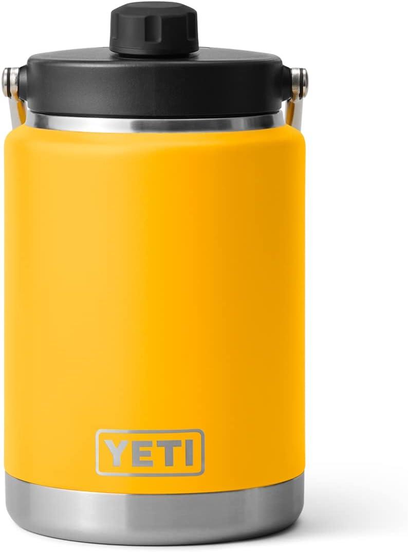 imageYETI Rambler Half Gallon Jug Vacuum Insulated Leakproof Stainless Steel with MagCapAlpine Yellow