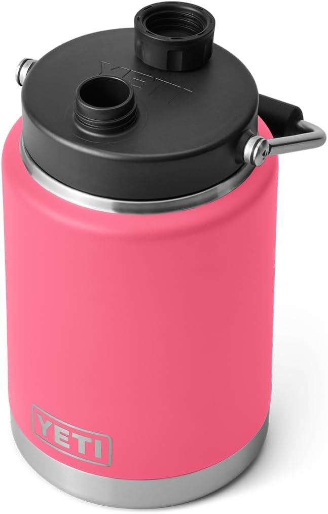 imageYETI Rambler Half Gallon Jug Vacuum Insulated Leakproof Stainless Steel with MagCapTropical Pink