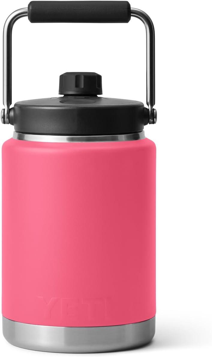 imageYETI Rambler Half Gallon Jug Vacuum Insulated Leakproof Stainless Steel with MagCapTropical Pink