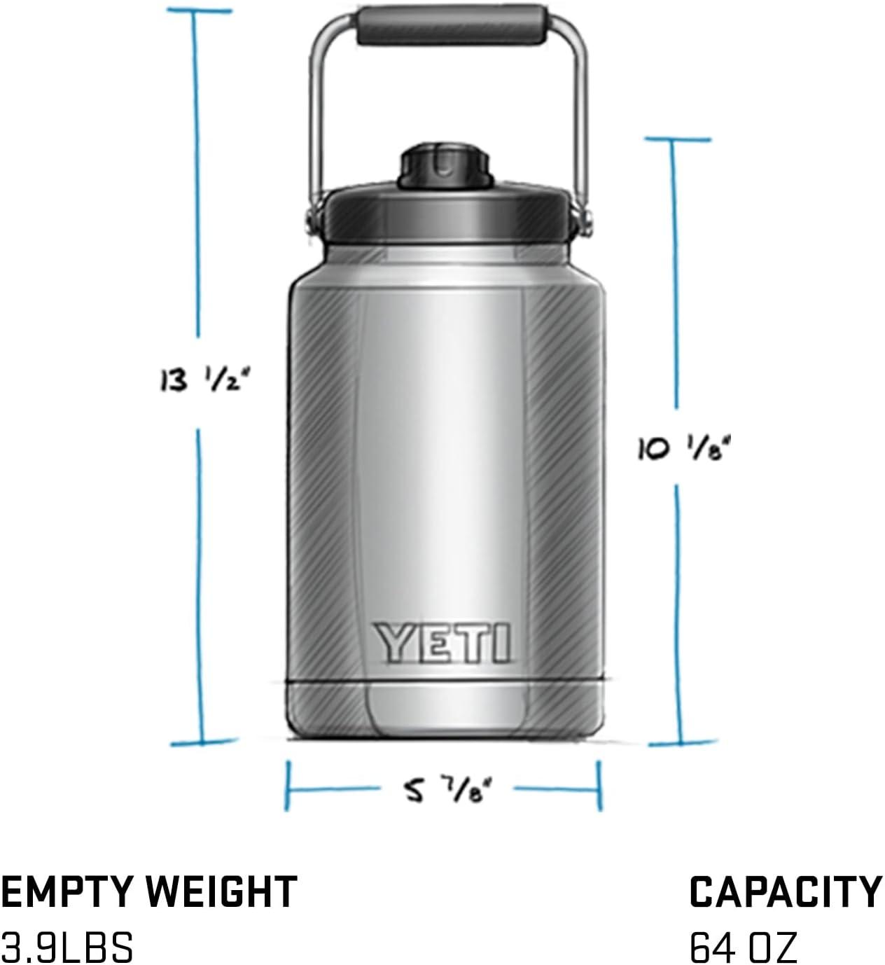 imageYETI Rambler Half Gallon Jug Vacuum Insulated Leakproof Stainless Steel with MagCapTropical Pink