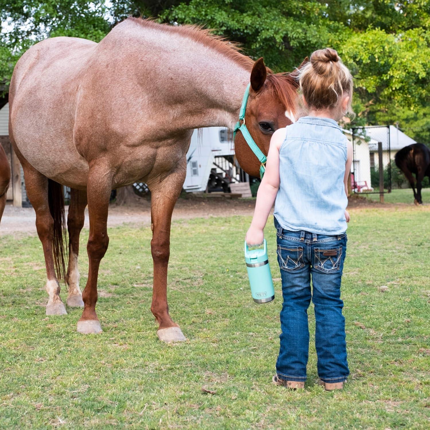 imageYETI Rambler Jr 12 oz Kids Bottle with Straw CapCanopy Green