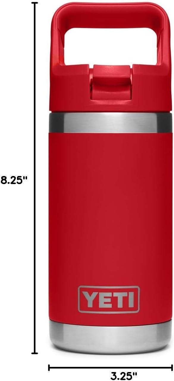 imageYETI Rambler Jr 12 oz Kids Bottle with Straw CapRescue Red